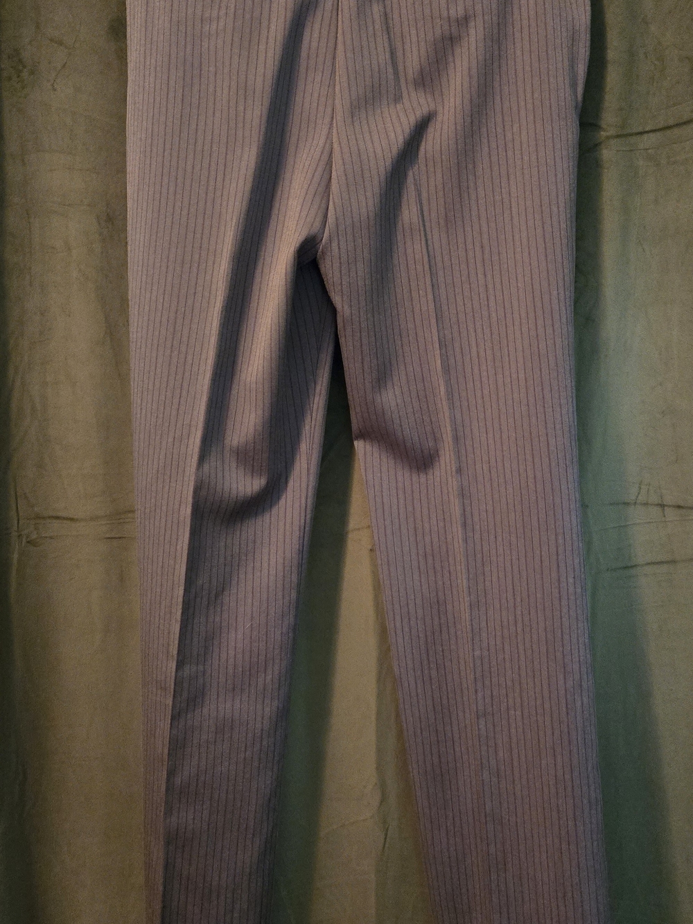 Women's Pinstripe Dress Pants - Gray - Picture 3 of 3